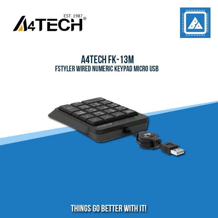 A4TECH FK-13M FSTYLER WIRED NUMERIC KEYPAD MICRO USB A4TECH FK-13M FSTYLER WIRED NUMERIC KEYPAD MICRO USB